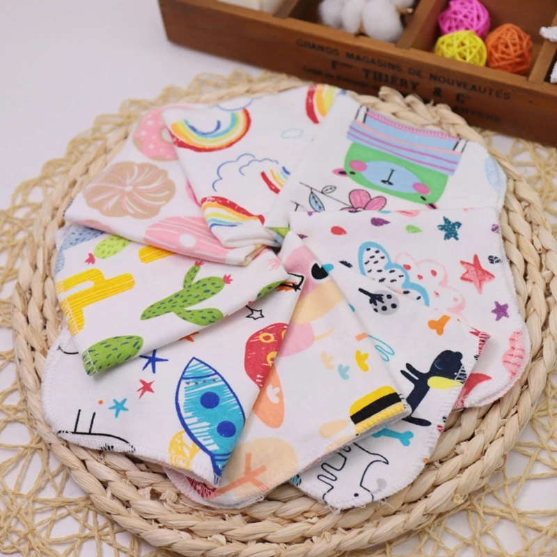 900C 5Pcs Cotton Newborn Baby Bathing Towels Saliva Towel Nursing Towel Baby Boys Girls Washcloth Handkerchief