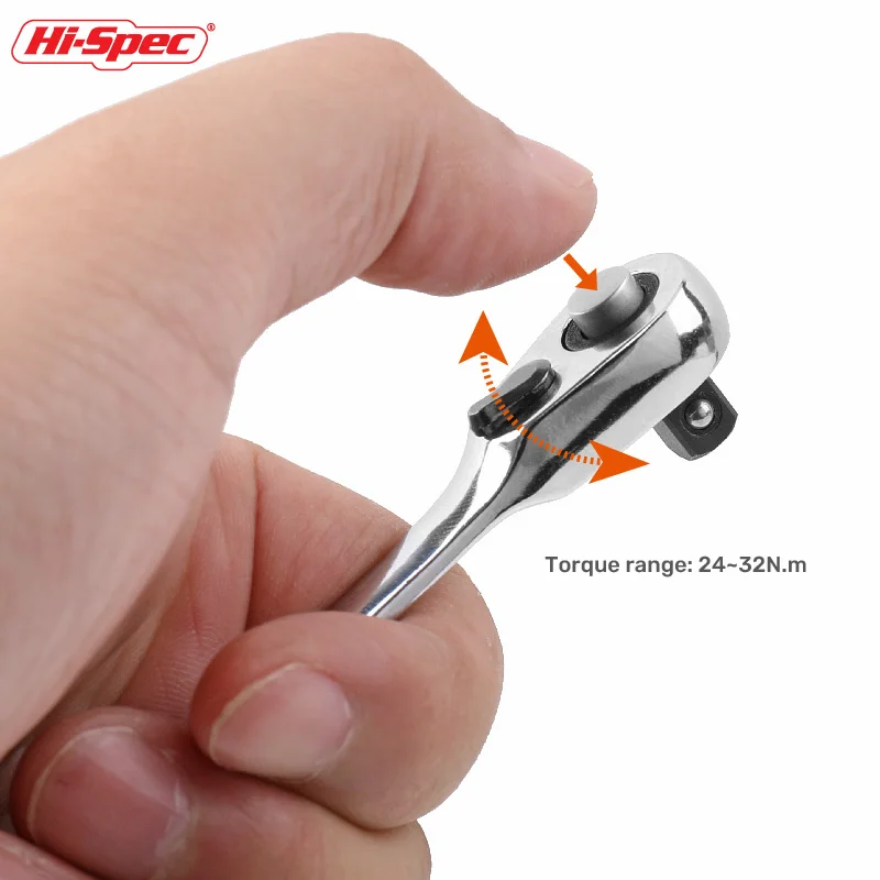 Imagem -03 - Mini Chave de Torque de Catraca Chave de Soquete Chave Inglesa Ferramenta de Reparo de Mão Torque de Dupla Acabamento Ferramenta de Mão de Bolso Novo 2023 Hi-spec2 em