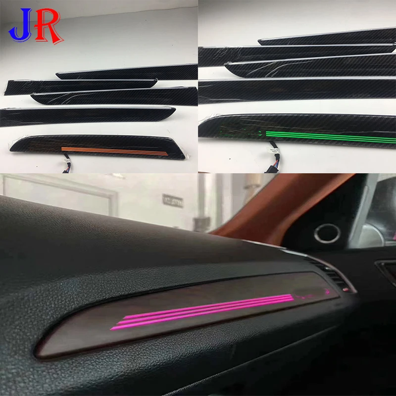 

Super Handsome Car LED Ambient Light for Audi A4 B8 2010-2016 Decorate Lamp Grain Turbine Air Decorate Lamp Carbon Look