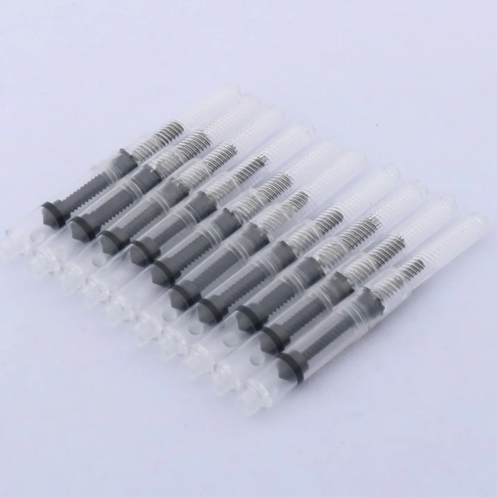 High quality brand 10pcs FOUNTAIN PEN INK CONVERTER PUMP CARTRIDGES Pen refill accessories Tool Pen