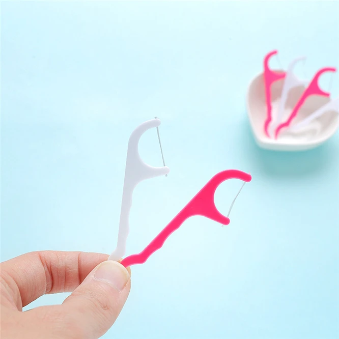 

250 pcs High-quality Plastic Dental Floss Stick Nylon Wire Portable Teeth Care Cleaner Tooth Cleaning Tools Set For Oral Hygiene