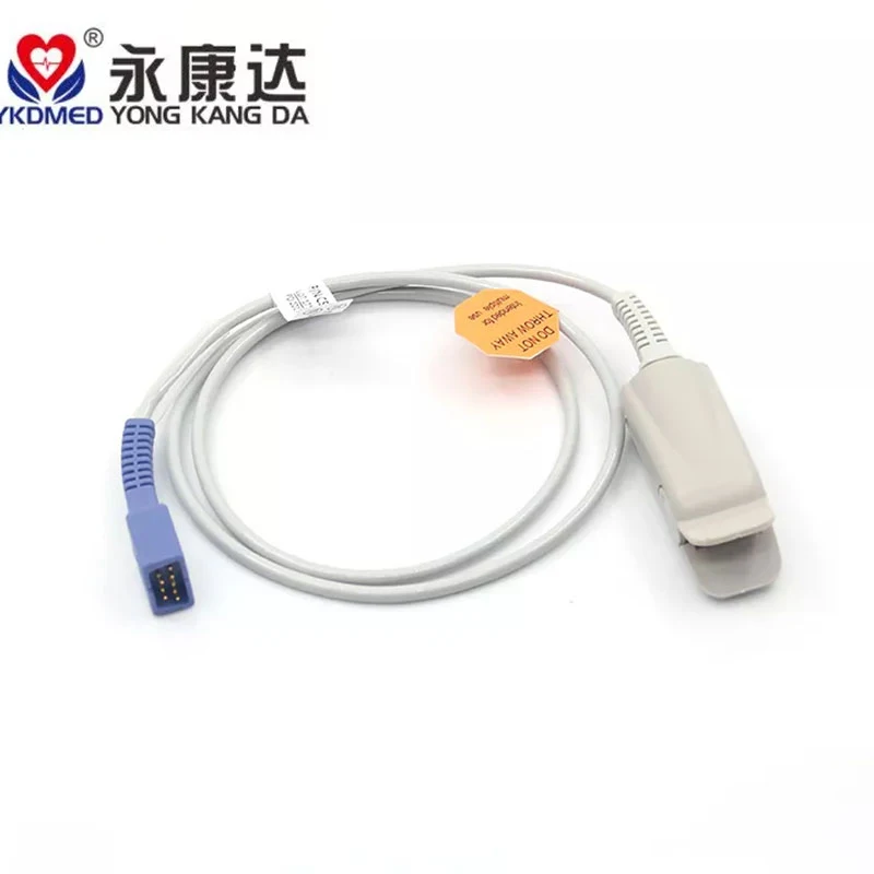 Free Shipping DS-100A Blood Oxygen Saturation Sensor (Oximax) 9Pin Adult Finger Clip/Child/Newborn/Ear Clip Cable 1M