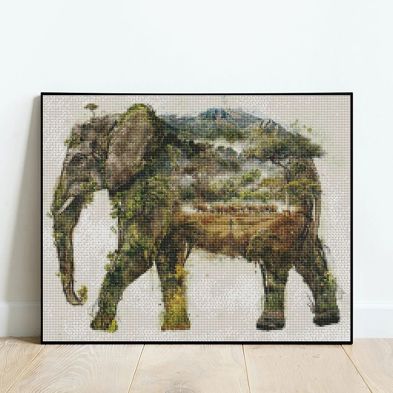 Diamond Painting Kit Paint Animal Horse Elephant Tiger deer Cow Fox Full Square&Round embroidery mosaic Cross stitch Home Decor