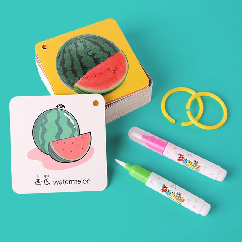 كتاب رسم مائي سحري جديد قابل لإعادة الاستخدام من مونتيسوري للأطفال، لوحة رسم للتلوين، ألعاب تعليمية