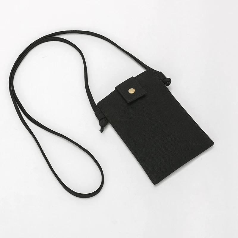 Canvas mobile phone bag female small bag portable coin purse cloth bag Korean vertical mini crossbody small bag