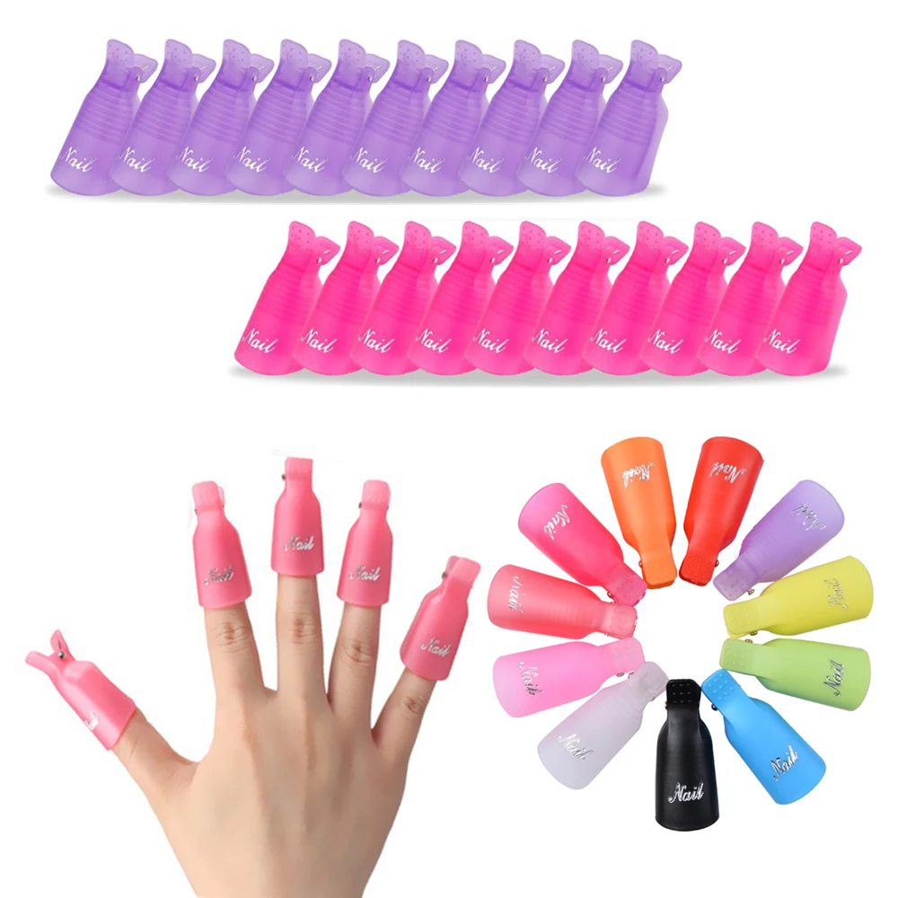 5/10 Stuks Nagellakverwijderaar Clip Nail Art Weken Van Dop Nagel Uv Gel Lak Remover Wraps Ontvetter Cleaner Clips Nagels Schoon Gereedschap