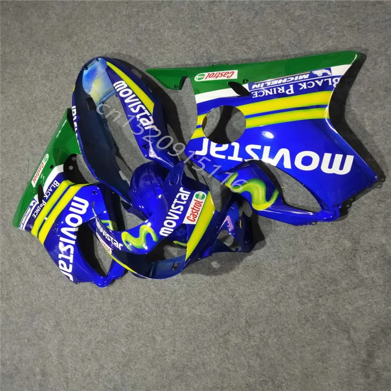 

High quality Fairing For HONDA CBR600 F 4 99 -00 CBR600 F4 99 00 CBR 600F4 1999-2000 blue green yellow motorcycle Fairing