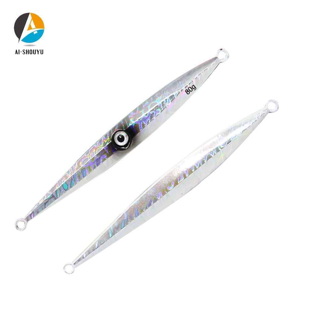 AI-SHOUYU NEW Metal Fishing Lure 40g 60g 80g 100g 150g 200g Slow Jigging Lead Head Lure Hard Fishing JiggingTackle Sea Lure