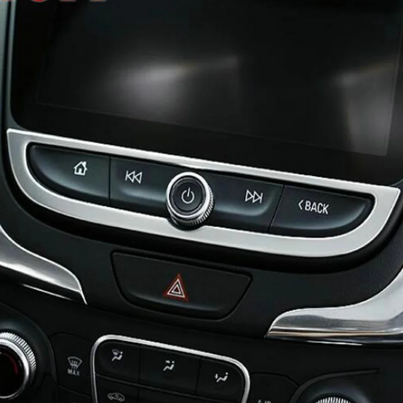 

SBTMY 1PCS Stainless steel decorative box car navigation panel for Chevrolet Equinox 2018