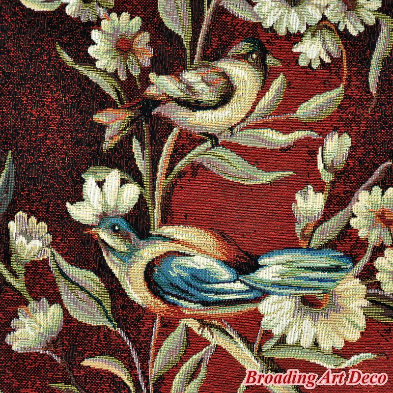 Beautiful Flower & Birds Jacquard Weave Tapestry Wall Hanging Gobelin Home Art Textile Decoration Aubusson Cotton 100% 158x89cm