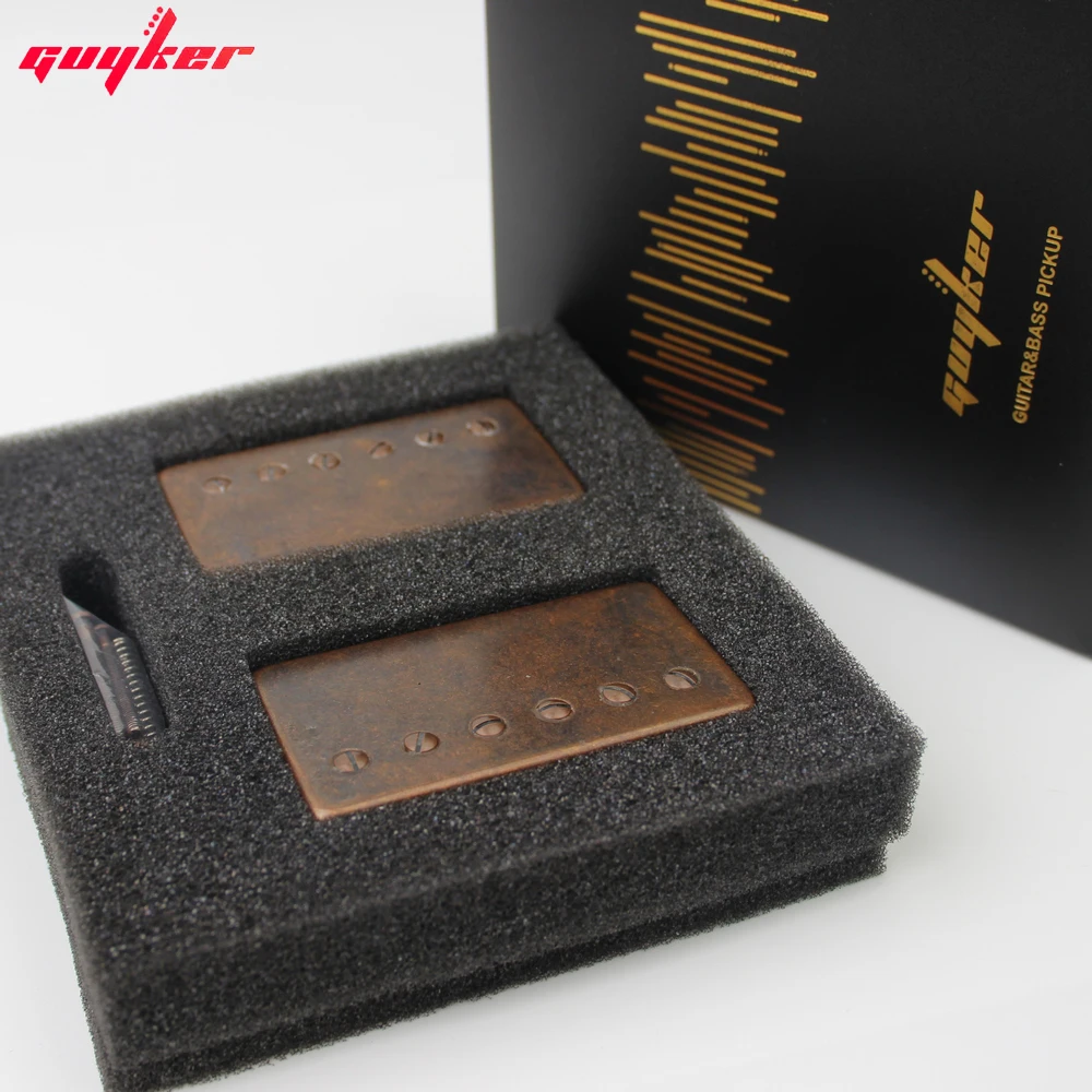 A set GUYKER Bronze LP Guitar Pickups With Black frame