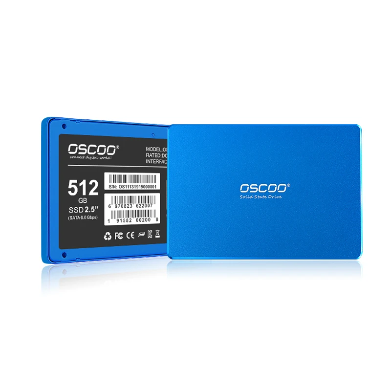 Disco Duro SSD SATA3, 512GB, 256GB, 128GB, Interno, azul sólido, para ordenador, Notebook y PC