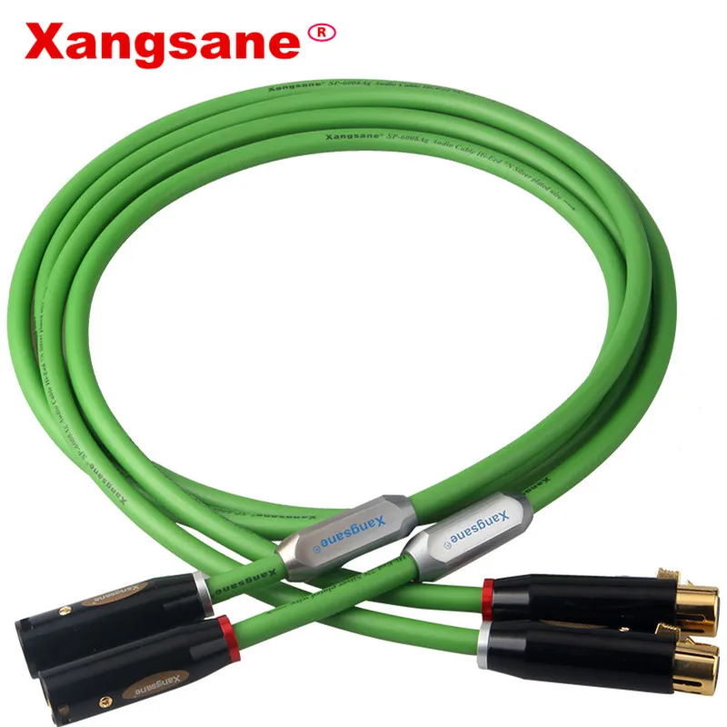 Xangsane SP-6008Ag posrebrzany kabel HiFi xlr klasy fever zbalansowany kabel audio Cannon męski i żeński kabel audio