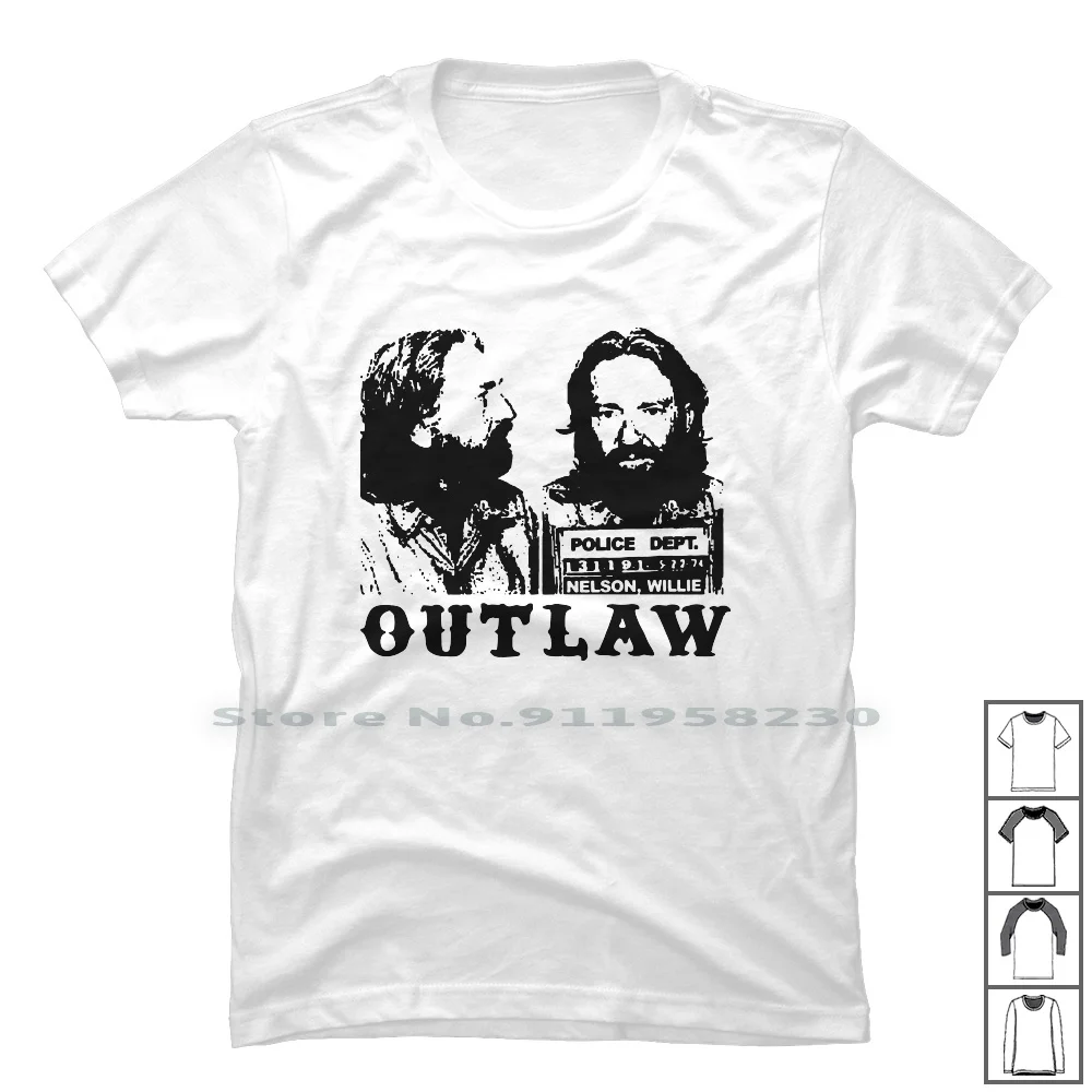 Willie Nelson T Shirt Willie Nelson Mugshot Shirts Vintage Outlaw Coun T Shirt 100% Cotton Birthday Animals Outlaw Comic Humor