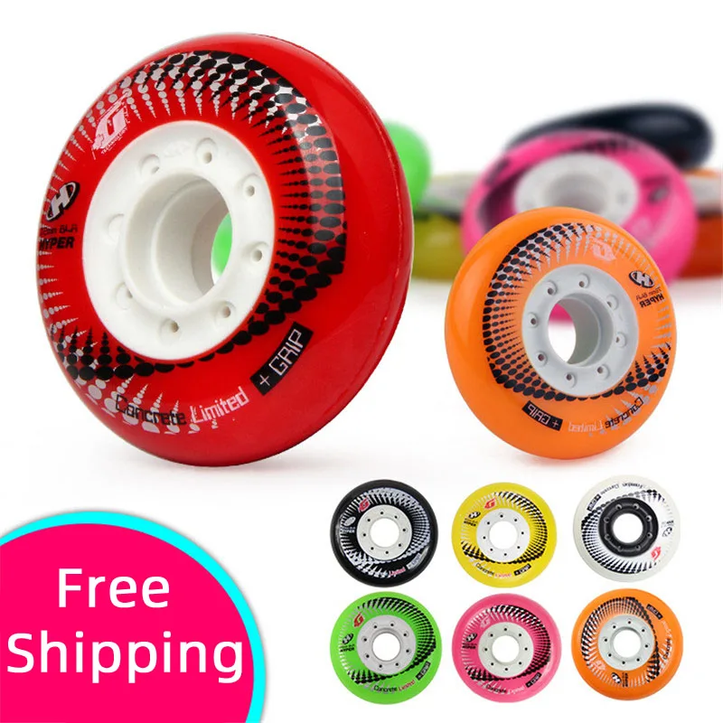 [72mm 76mm 80mm]100% Original 84A SEBA Hyper +G GRIP Concrete Inline Skates Wheel Roller Skate FSK Slalom Braking wheel