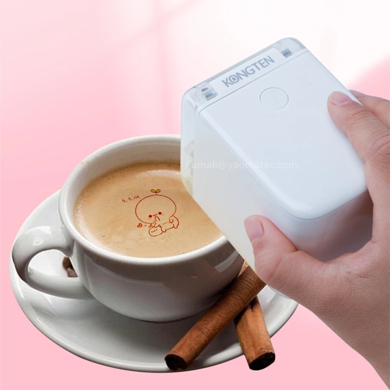 Coffee bread handheld Inkjet Printer Handheld Edible Food Printer in Biscuit Bread Cake Coffee Mold Latte Baking Mold Printer