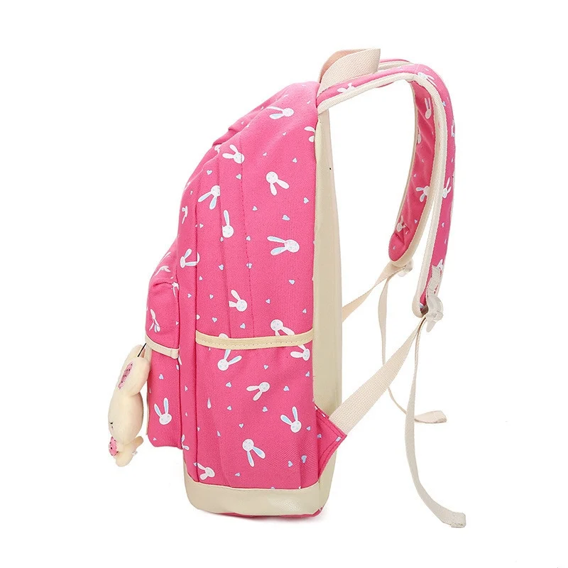 New School Bags for Teenagers Girls Schoolbag Large Capacity Ladies Printing School Backpack Set Rucksack Bagpack Cute Book Bags