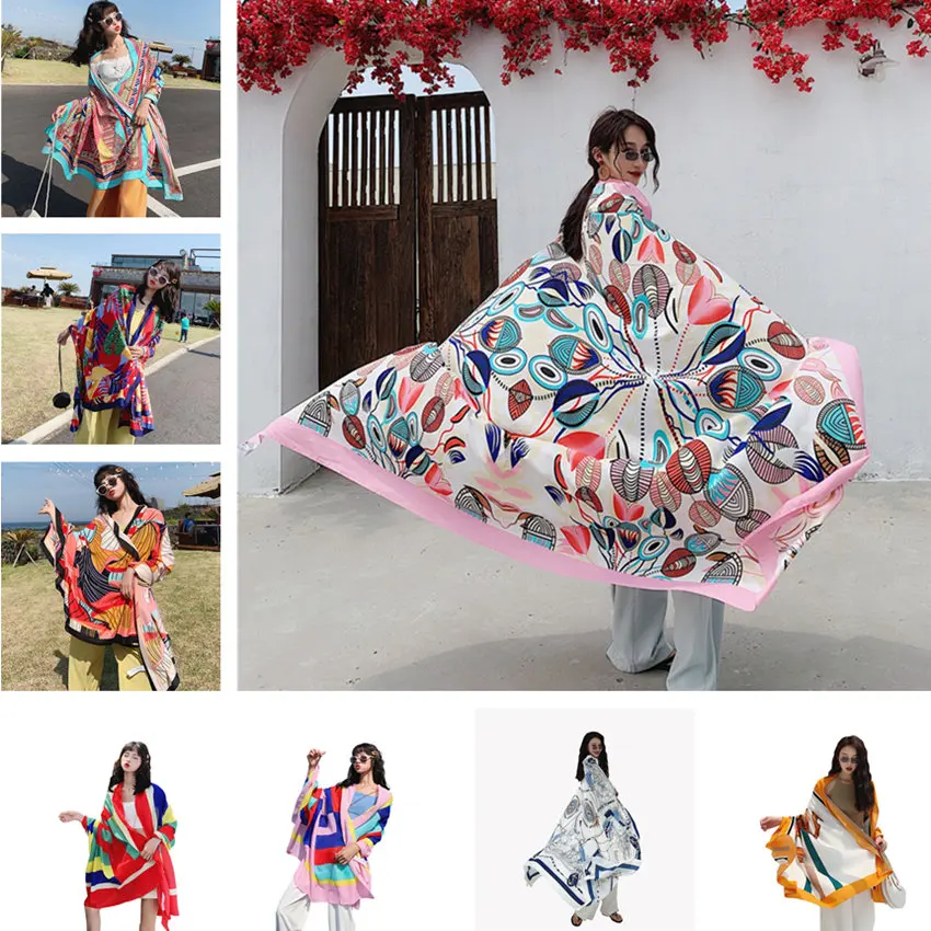 NEW 135x190cm Star with the same paragraph Cover-Ups Women Large Beach Dress Bikini Bathing Swimwear Cover Up Sarong Wrap Scarf