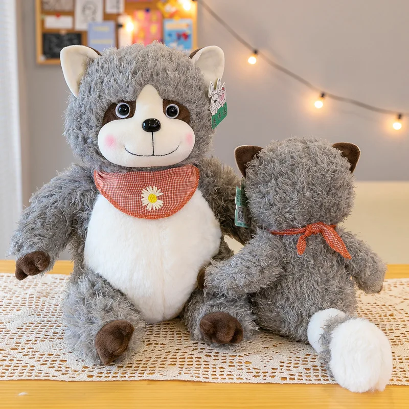 

23cm 35cm 45cm Gray Raccoon Plush Toy Lovely Cute Soft Stuffed Animals Doll Pillow For Girls Children Kids Baby Birthday Gifts