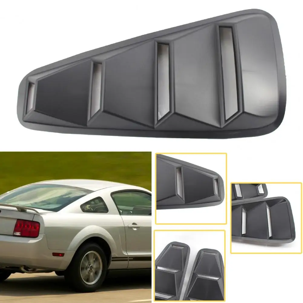 2Pcs Matte Black Side Window Louvers Durable Window Scoops Vent Cover for 05 09 Детали экстерьера гранта лифтбек