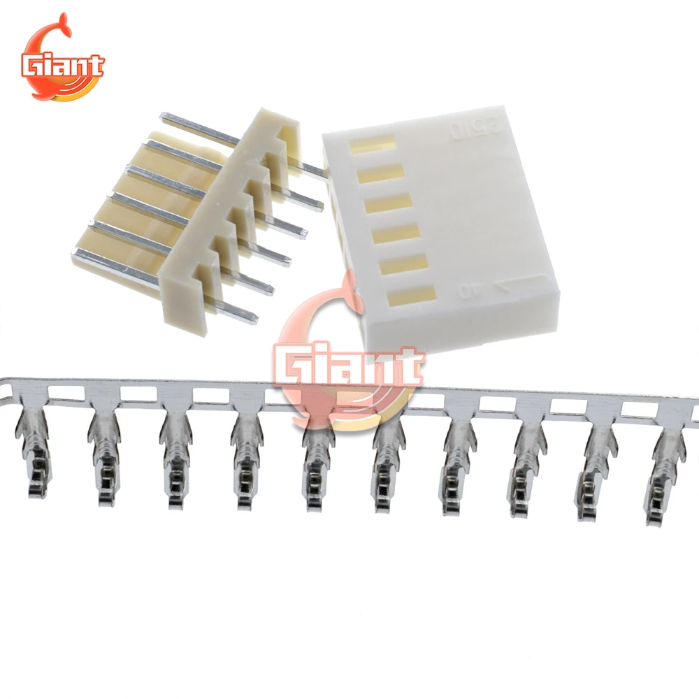 10PCS KF2510-2P KF2510-3P KF2510-4P KF2510-5P KF2510-6P KF2510-8P 2.54mm Pitch Terminal Housing Header Connectors DIY Kits 8 Pin