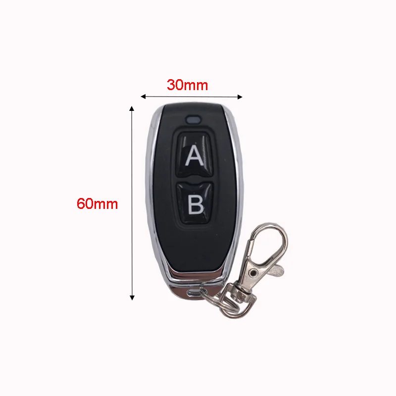 433Mhz Wireless Remote Control 2 buttons EV 1527 Learning Code Transmitter Key Fob for Gate Garage Door controller No Clone