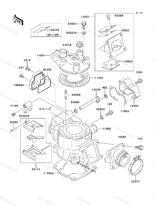 GOVERNOR COVER gasket For kawasaki KX80 98-00 KX85 01-19 KX100 89-19 11060-1778