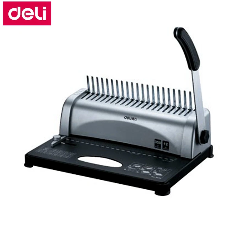 Deli 3870 Manual Comb binding machine 350 sheets binding machine 21 holes 350 pages binding 25 sheets punch hole