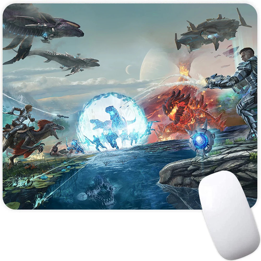 لوحة ماوس ألعاب صغيرة، لوحة ماوس كمبيوتر، حصيرة ماوس ألعاب الكمبيوتر المحمول، لوحة ماوس Ark Survival Evolved Mouse Carpet، حصيرة لوحة المفاتيح، وسادة مكتب #3