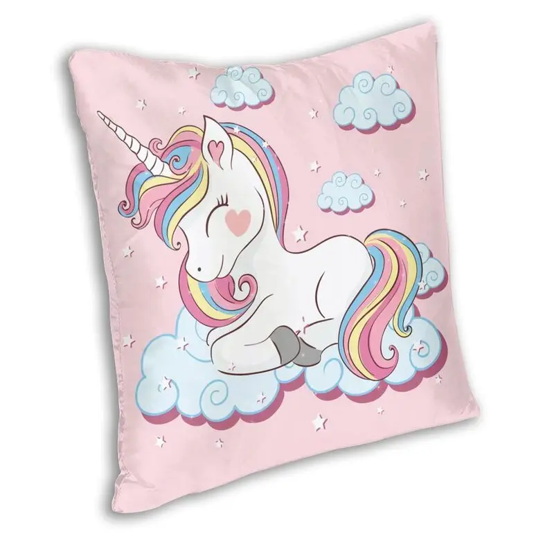 Nordic Style Pretty Unicorn Rainbow Cloud Throw Pillow Case Home Decorative Custom Cushion Cover 40x40cm Pillowcover for Sofa