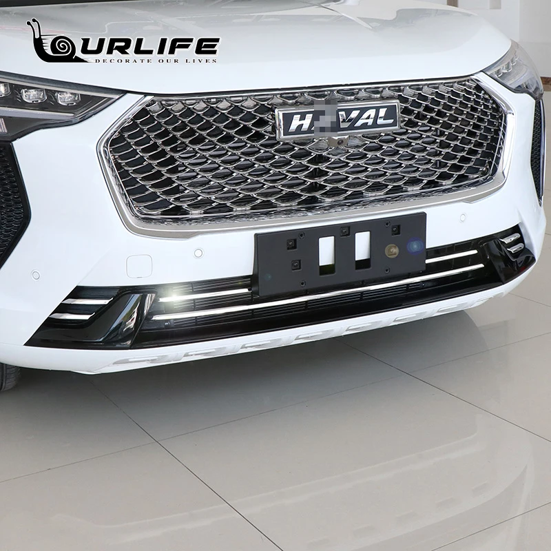 Front Grille Bumper Trim Strips For Haval Jolion 2021 2022 2023 2024 Car Styling Frame Decoration Bumper Sticker