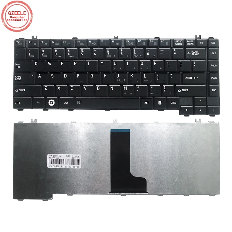 

US Laptop Keyboard for Toshiba L600 L600D L630 C640 L745D L700 L730 L645 C600 L640 US keyboard black Matte