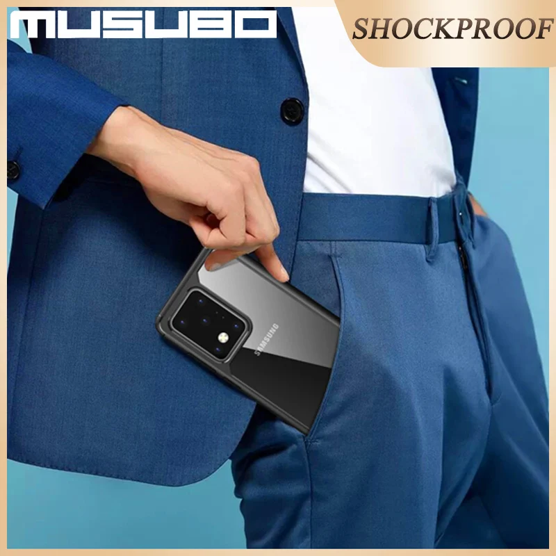 Musubo Soft Silicone Shockproof Casing For iPhone 11 Pro Max Ultra Clear Case Cover 11 Pro Back Cover Fundas Luxury AirBag Coque