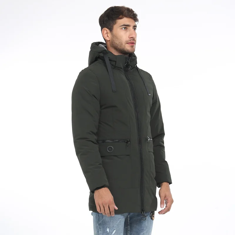 Thick Warm Winter Parka Men Fleece Hooded Men Winter Jacket Coat Military Cargo Jackets Mens Overcoat Jaqueta Masculina