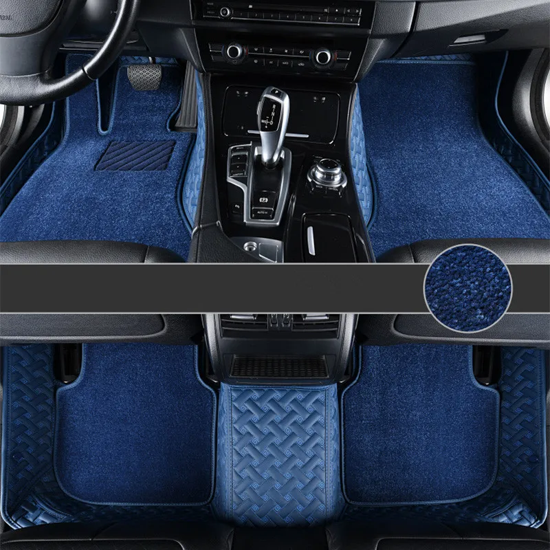 High quality! Custom special car floor mats for Toyota Land Cruiser Prado 150 5 seats 2022-2010 waterproof double layers carpets