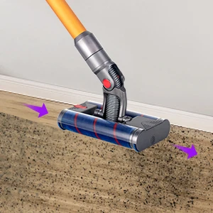 Für Dyson V7 V8 V10 V11 V15 Staubsauger Teile Drehbare Doppel Weiche Roller Bürstenkopf Led Licht Für Hartböden – Detail 5
