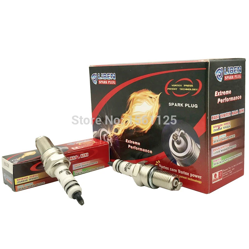 2PCS INT VORTEX IRIDIUM patent motorcycle spark plug EIX-D8 FOR D8EA DR8EIX DR8EGP DPR8EIX-9 IX24B X24ESU D8TC D8RIU BUJIA 125cc