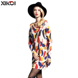 XIKOI Oversize Long Women Sweater Casual Coat Batwing Sleeve Print Women's Sweaters Clothes Pullovers Fashion Pullover Clothing