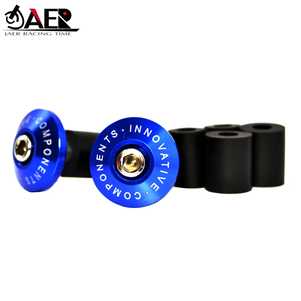 Motorcycle Bike CNC Handlebar End Plugs Slider MTB Road Bicycle Cycling Handlebar Grips Handle Bar Cap Stoppers