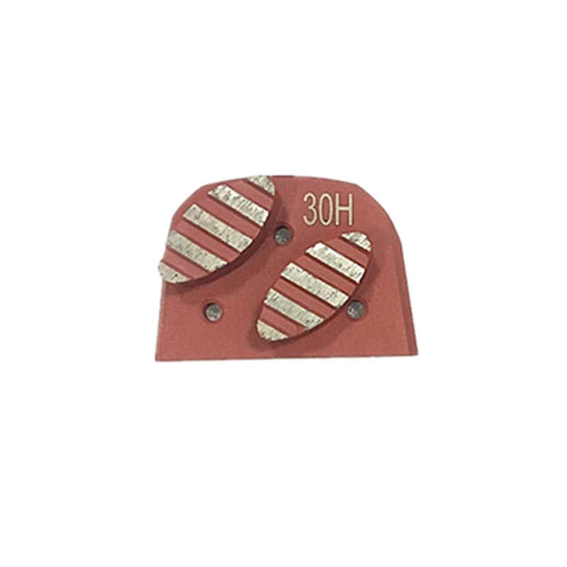LAV31 Metal Bond Lavina Concrete Grinding Plate Two Oval Segments Lavina Quick Lock Grinding Pad for Concrete Coating Epoxy