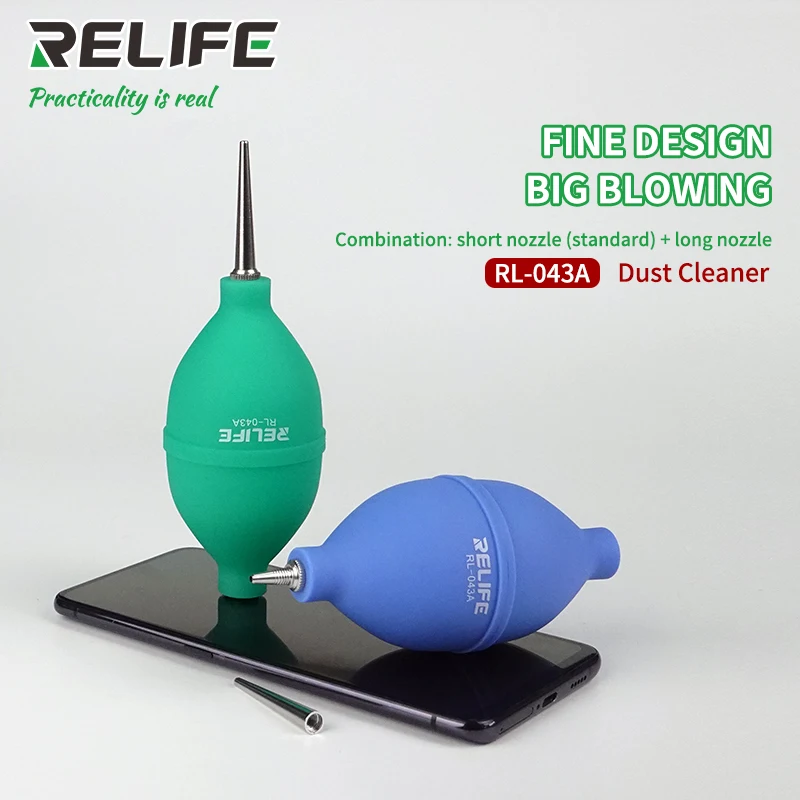 RL-043A 2 In 1 Phone Repair Dust Cleaner Air Blower Ball Cleaning Pen for PCB PC Keyboard Dust Removing Camera Lens Cleaning