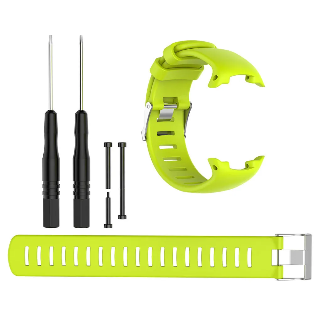 Replacement Silicone Watch Band Bracelet Strap For SUUNTO Suunto D4 D4i Novo Dive Computer Watch Watchband With Install Tools