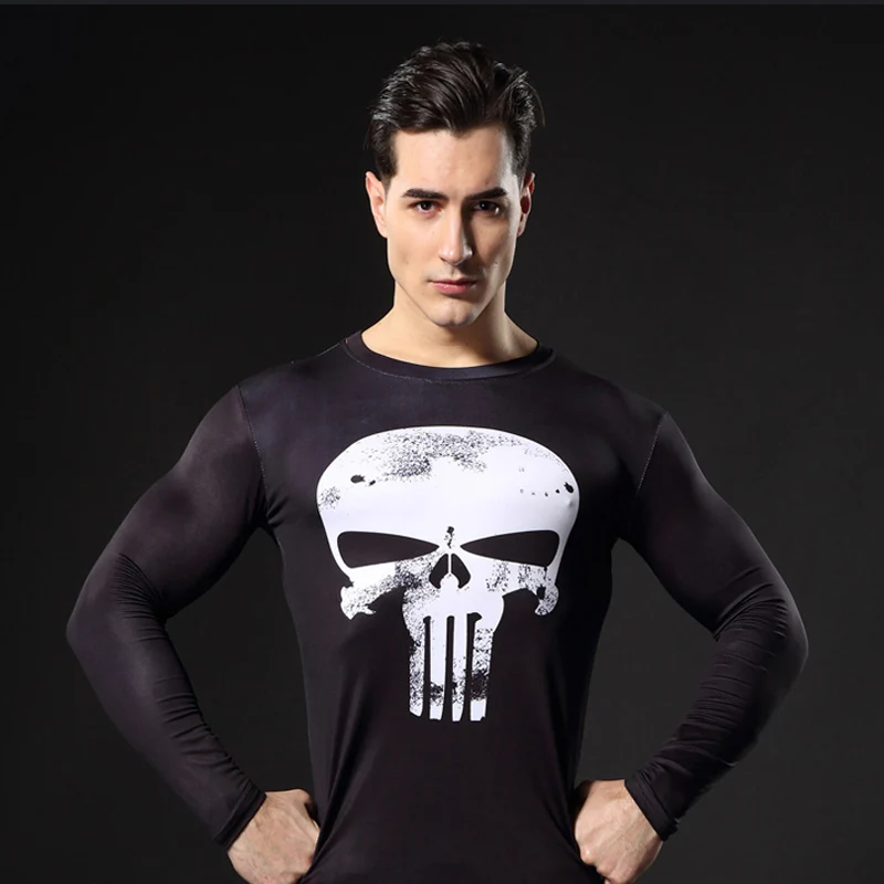 Ropa Deportiva de compresión para hombre, trajes de gimnasio, mallas de entrenamiento, conjunto deportivo para correr, chándal Rashguard