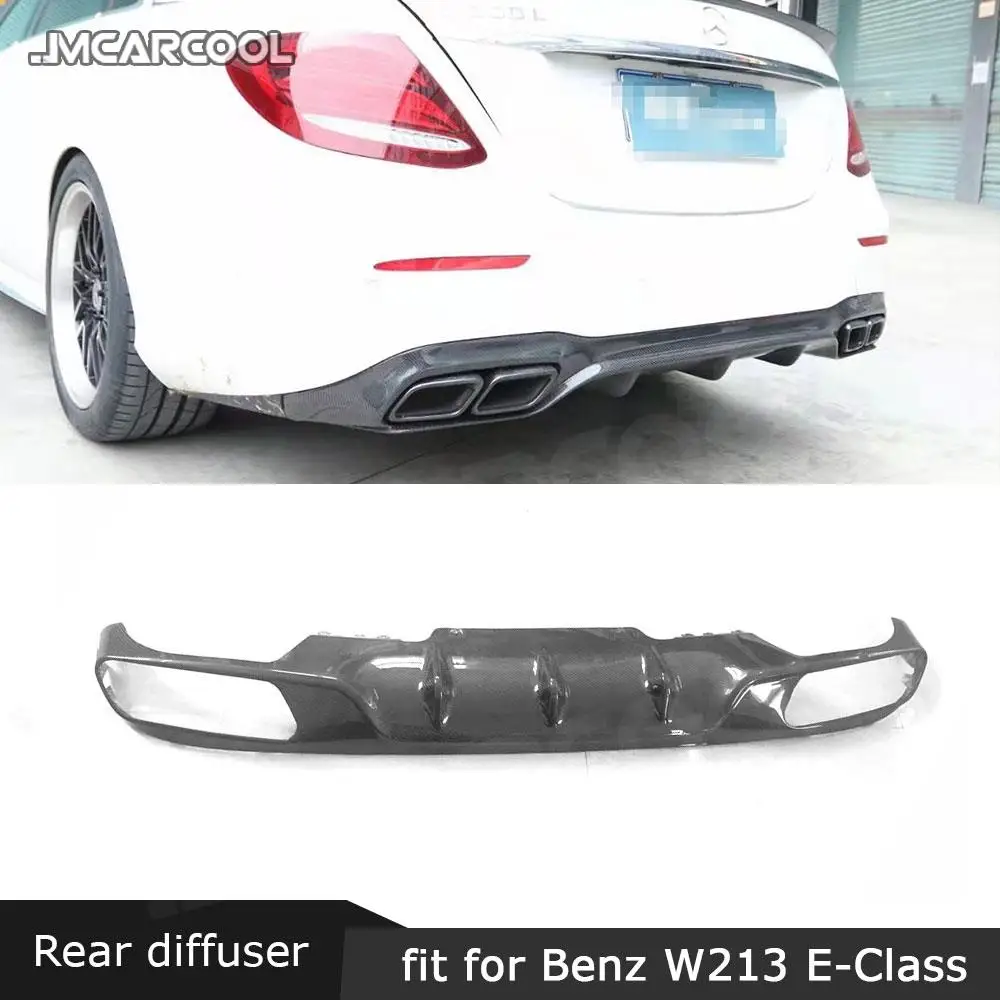 

Real Carbon Fiber auto Rear Lip bump rear Diffuser body kit for Mercedes Benz E Class W213 E250 E350 E400 E43 E63 AMG 2016-2020