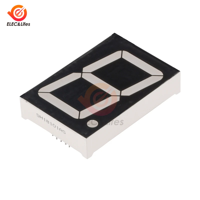 18101BS 1.8 Inch 7 Segment 1-Bit LED Display module Digital Tube Red Common Negative 18101AS Common Anode led display