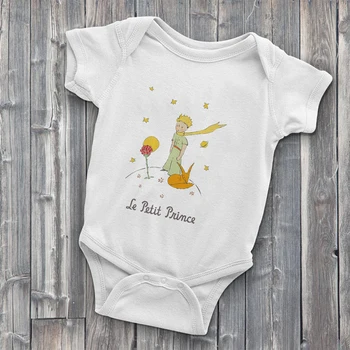 Le Petit Prince Neugeborenen Onesies Französisch Mode Baby Body Cartoon Baby Mädchen Jungen Kleidung Ästhetische Vetement Bebe Garcon
