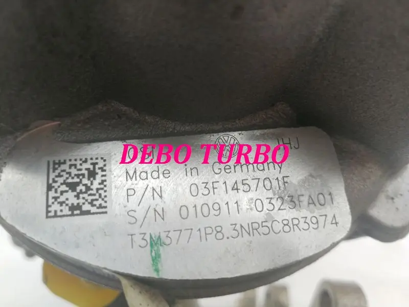 

NEW GENUINE 03F145701F TurboCharger for AUDI A3 Octavia EOS GOLF 5 6 PASSAT B6 Scirocco Tiguan Touran CBZA CBZB 1.2L 86HP 105HP