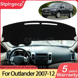 for Mitsubishi Outlander 2007 2008 2009 2010 2011 2012 2nd Gen Anti-Slip Mat Dashboard Cover Carpet Sunshade Dashmat Accessories