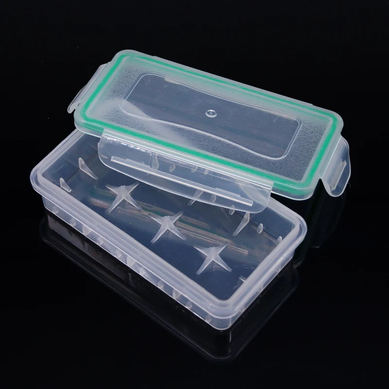 

Hard Plastic Waterproof 18650 16340 Battery Holder Storage Box For 2*18650/4*16340 Batteries Portable Case Transparent