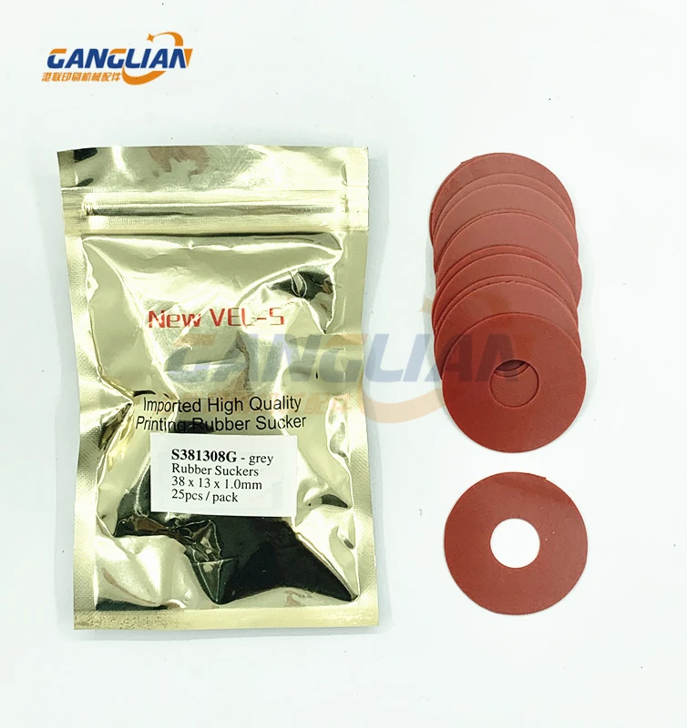 

1 Pack 25 Pieces Printing Machine Rubber Sucker 38X13X1mm Heidelberg Flat Sucker